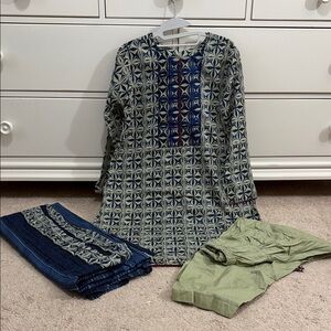 Alkaram studio 3pcs lawn printed suit